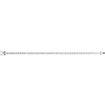 Timeless Tennis Bracelet with hand-set D Color VVS Moissanite in 18k Gold Vermeil